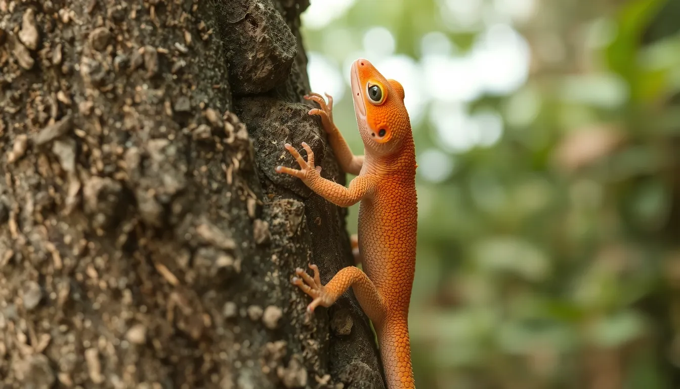 orange gecko
